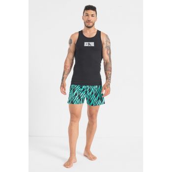 Pijama de bumbac organic cu model logo