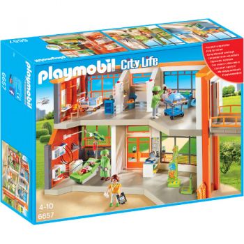 Set Playmobil City Life Kids Clinic, Spital De Copii Echipat