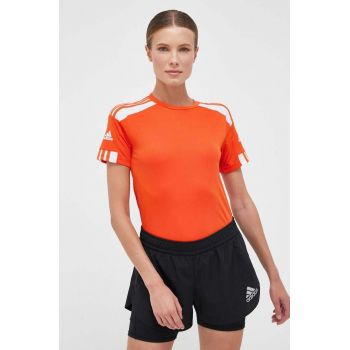 adidas Performance tricou de antrenament Squadra 21 culoarea portocaliu ieftin