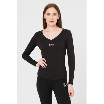 Bluza cu logo pe piept