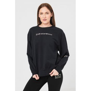 Bluza sport cu imprimeu logo