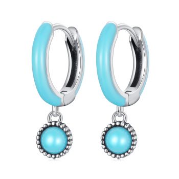 Cercei din argint Turquoise Stone ieftin