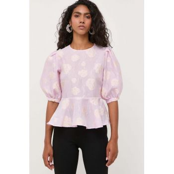 Custommade bluza Sheena femei, culoarea roz, modelator