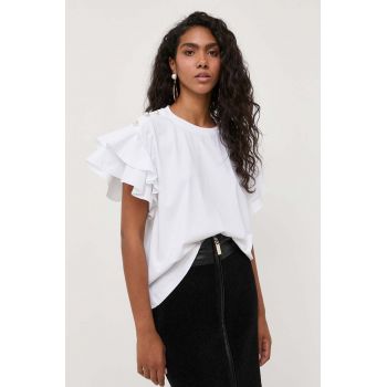 Custommade tricou Meika femei, culoarea alb