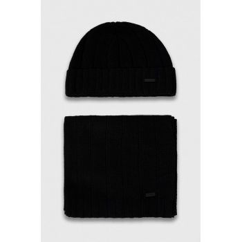 HUGO fular barbati, culoarea negru