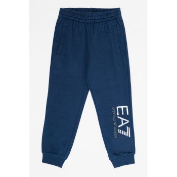 Pantaloni sport de bumbac cu imprimeu logo