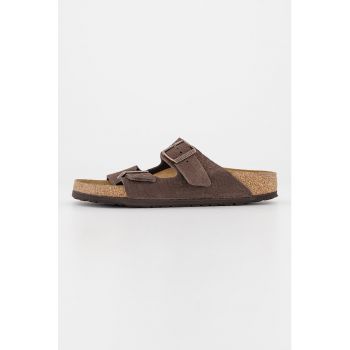 Papuci unisex de piele nabuc