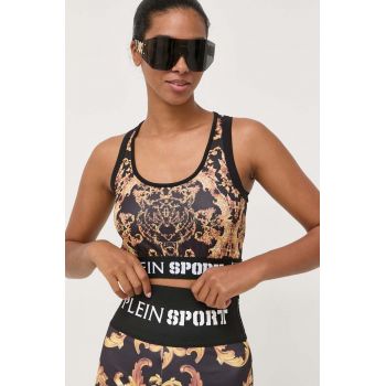 PLEIN SPORT top culoarea negru