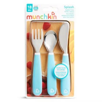 Set 3 tacamuri Munchkin pentru copii Splash 18L+ light blue