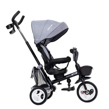 Tricicleta cu sezut reversibil Bebe Royal Milano Gri ieftina
