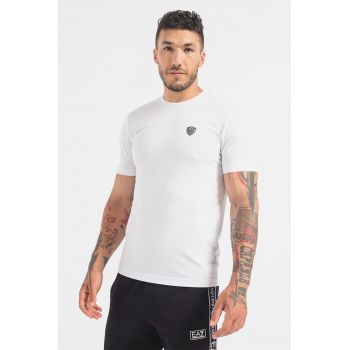 Tricou regular fit cu logo la reducere