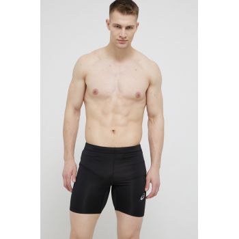 Asics pantaloni scurți de alergare barbati, culoarea negru ieftini