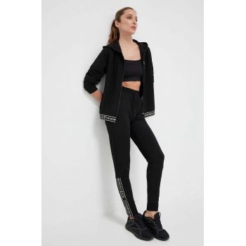 EA7 Emporio Armani trening femei, culoarea negru