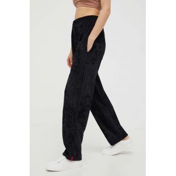 HUGO pantaloni de trening culoarea negru, modelator
