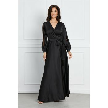 Rochie LaDonna lunga neagra petrecuta