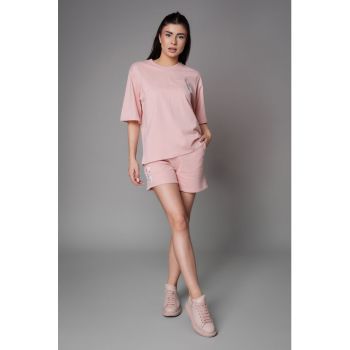 Set de tricou si pantaloni scurti supradimensionati - 2 piese