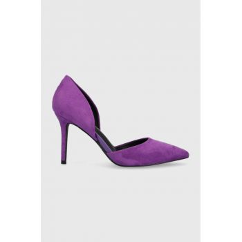 Answear Lab pantofi cu toc culoarea violet ieftini