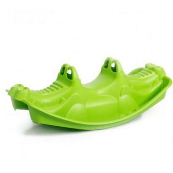Balansoar pentru copii plastic Globo Crocodil Verde