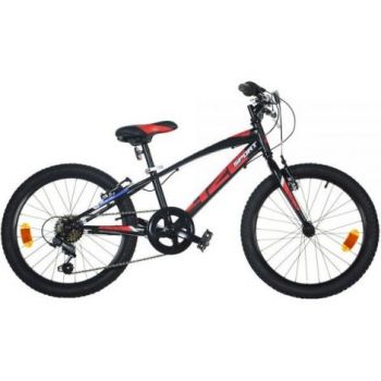 Bicicleta copii 6-9 ani, 20 inch, Mtb Baieti Sport Negru, Dino Bikes DB420U04BK