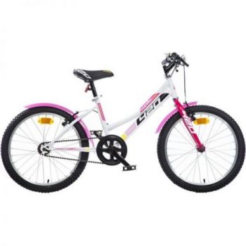Bicicleta copii 6-9 ani, 20 inch, Mtb Fete Sport Alb, Dino Bikes DB420D0509SCRE