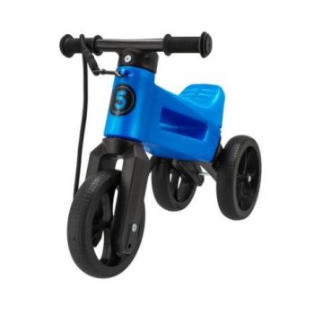 Bicicleta fara pedale Funny Wheels Rider SuperSport 2 in 1 Metallic Blue ieftin