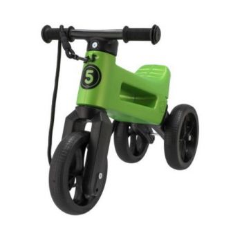 Bicicleta fara pedale Funny Wheels Rider SuperSport 2 in 1 Metallic Green ieftin