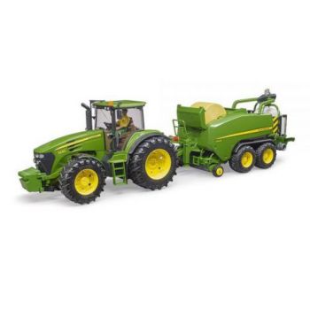 BRUDER - PRESA DE AMBALAT BALOTI JOHN DEERE C441R ieftin