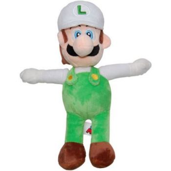 Jucarie din plus Luigi cu sapca alba, Super Mario, 31 cm