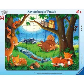 Puzzle Tip Rama Animalute Somnoroase, 35 Piese