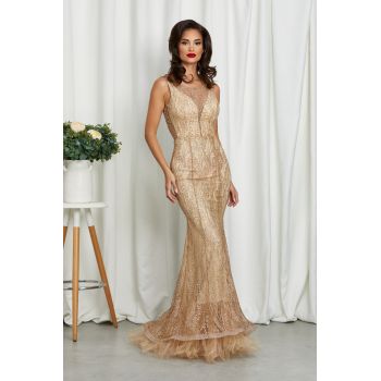 Rochie de ocazie tip sirena Remarkable Nude