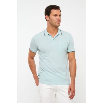 Tricou polo cu buzunar pe piept
