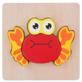 Puzzle din lemn Marionette Crab 5 piese de firma original