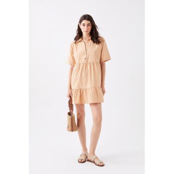 Rochie mini lejera cu fronseuri