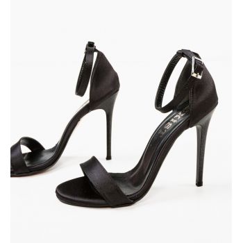 Sandale cu toc Pihana Negre de firma originale