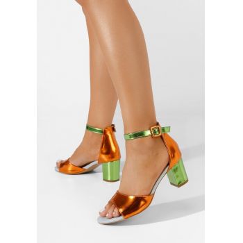Sandale elegante Serra portocalii de firma originale