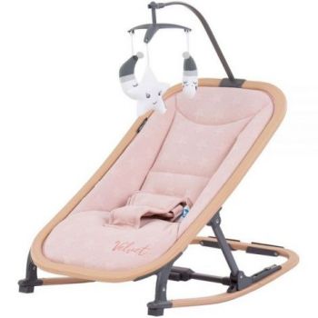 Scaunel balansoar Chipolino Velvet rose water wood ieftin