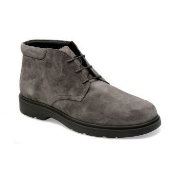 Ghete GEOX gri, U36D1B, din piele intoarsa