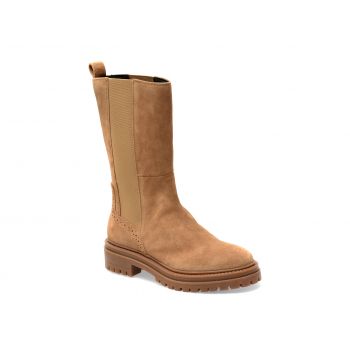 Ghete GEOX maro, D36HRD, din piele intoarsa