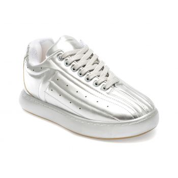 Pantofi GRYXX argintii, 77, din piele ecologica