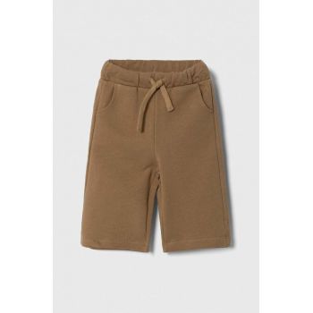 United Colors of Benetton pantaloni culoarea maro, neted ieftini