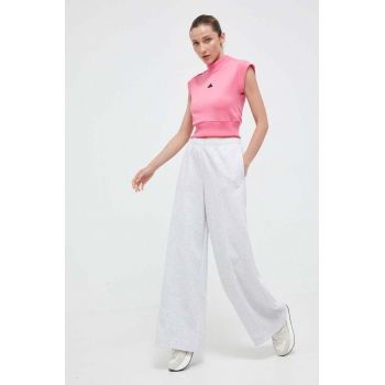 adidas Originals pantaloni de trening culoarea gri, melanj IL0849 ieftin