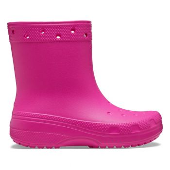 Cizme Crocs Classic Rain Boot Roz - Juice