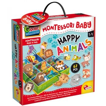 Cutiuta Montessori Lisciani Animalutele in Mediul Lor
