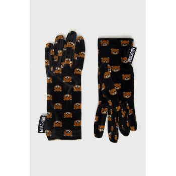 Moschino Mănuși femei, culoarea negru