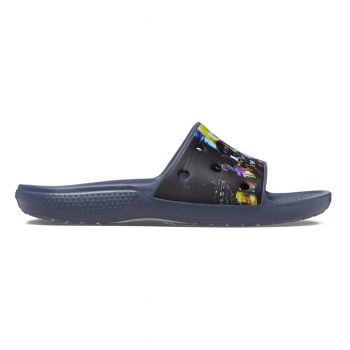 Papuci Crocs Classic Crocs Meta Scape Slide Negru - Black/Multi ieftini