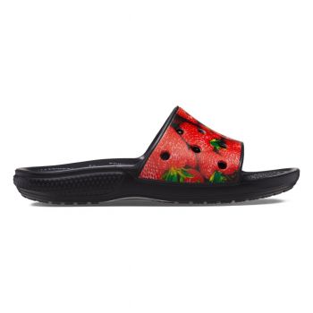 Papuci Crocs Classic Hyper Real Slide Roșu - Red/Black de firma originali