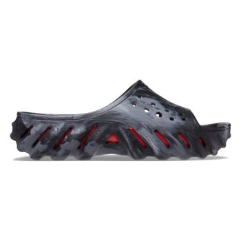 Papuci Crocs Echo Marbled Slide Negru - Black/Flame de firma originali