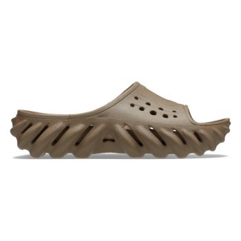 Papuci Crocs Echo Slide Maro - Tumbleweed de firma originali