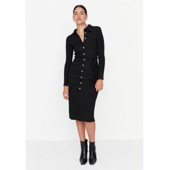 Rochie midi Harmonie neagra de firma originala