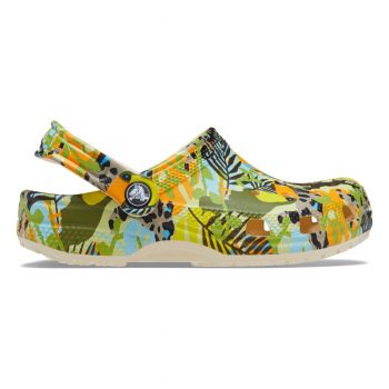 Saboti Crocs Classic Far Out Clog Kids Bej - Vanilla/Multi ieftini